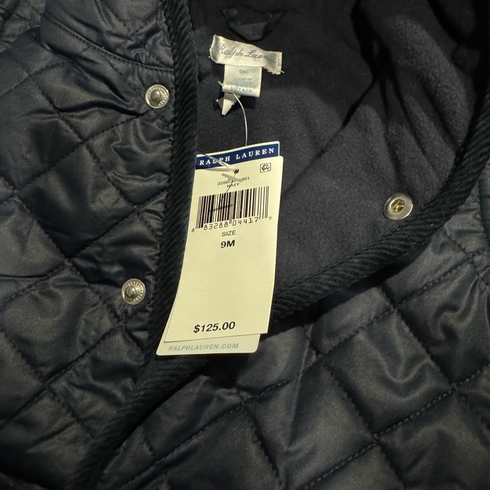 Ralph Lauren Water-Repellent Hooded Barn Bunting Size 9M Color Navy - Picture 3 of 3